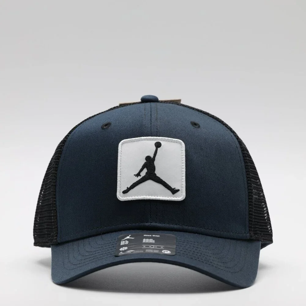 Jordan Rise Adjustable Fit Breathable Structured Hat Black/Navy Unisex Size M/L